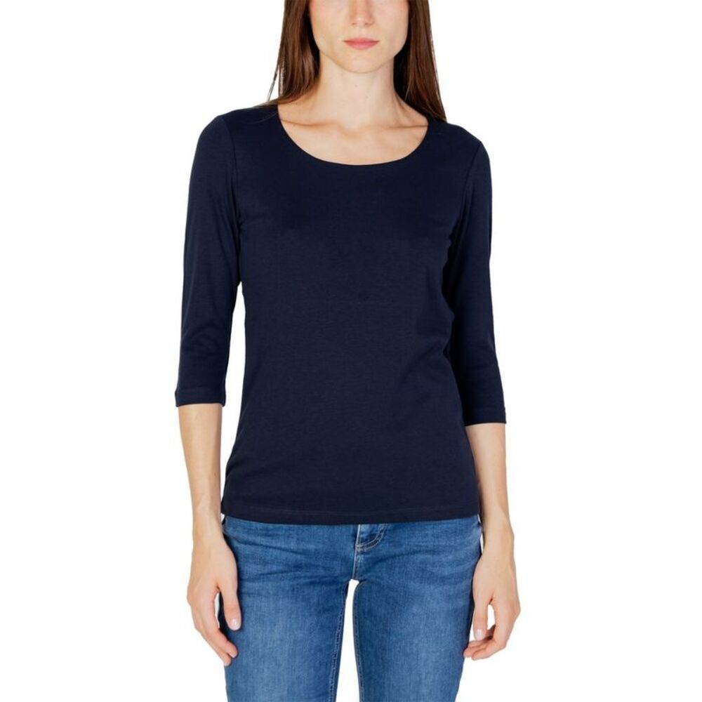 Street One Blue Cotton Long Sleeve Women's T-Shirt